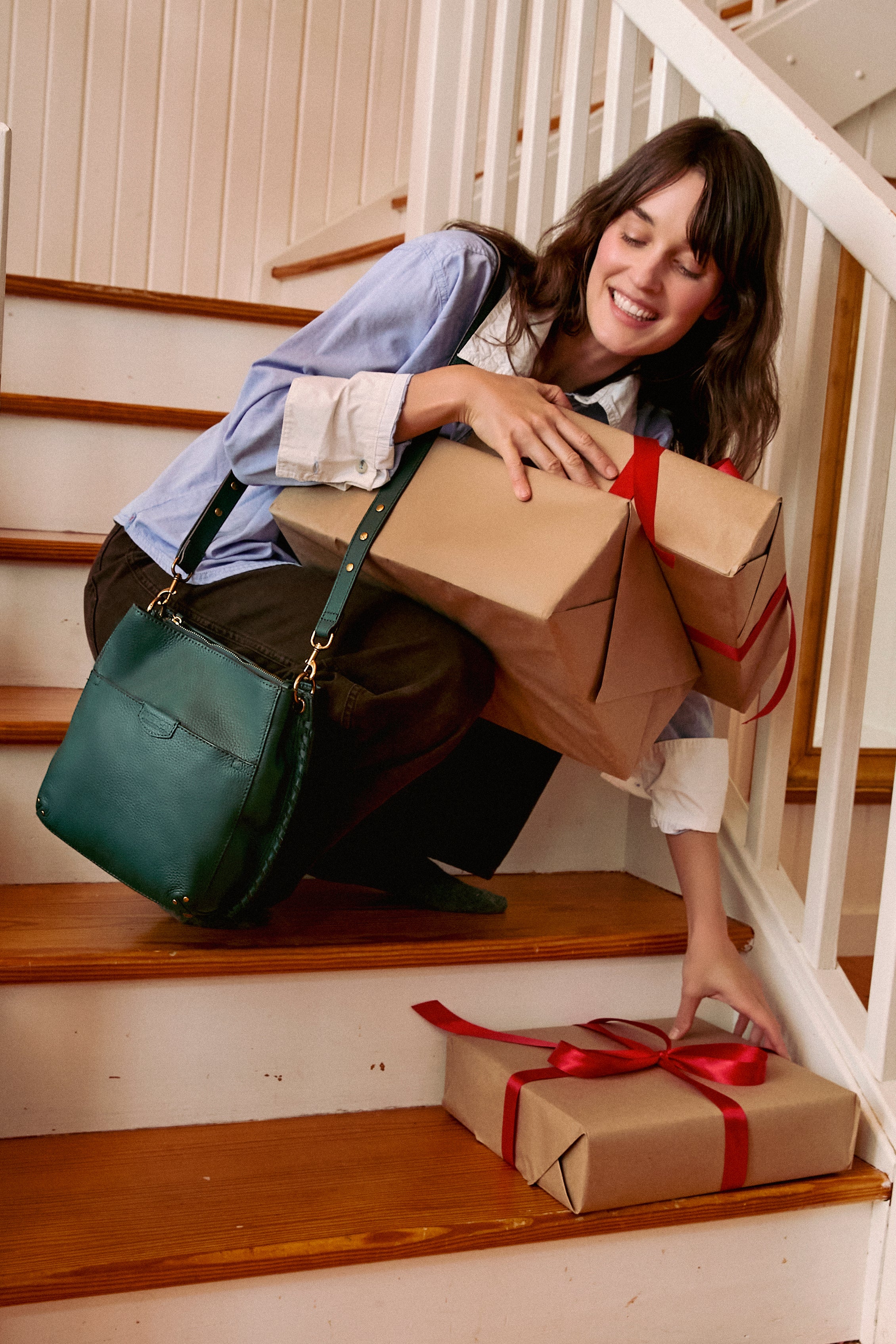 girl with handbag