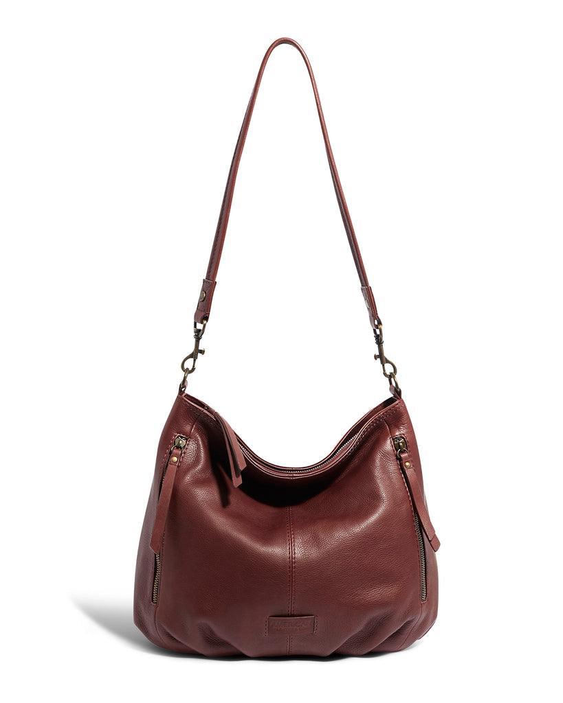 Full Grain Leather Hobo Bag With Regulated Strap Casual Two 