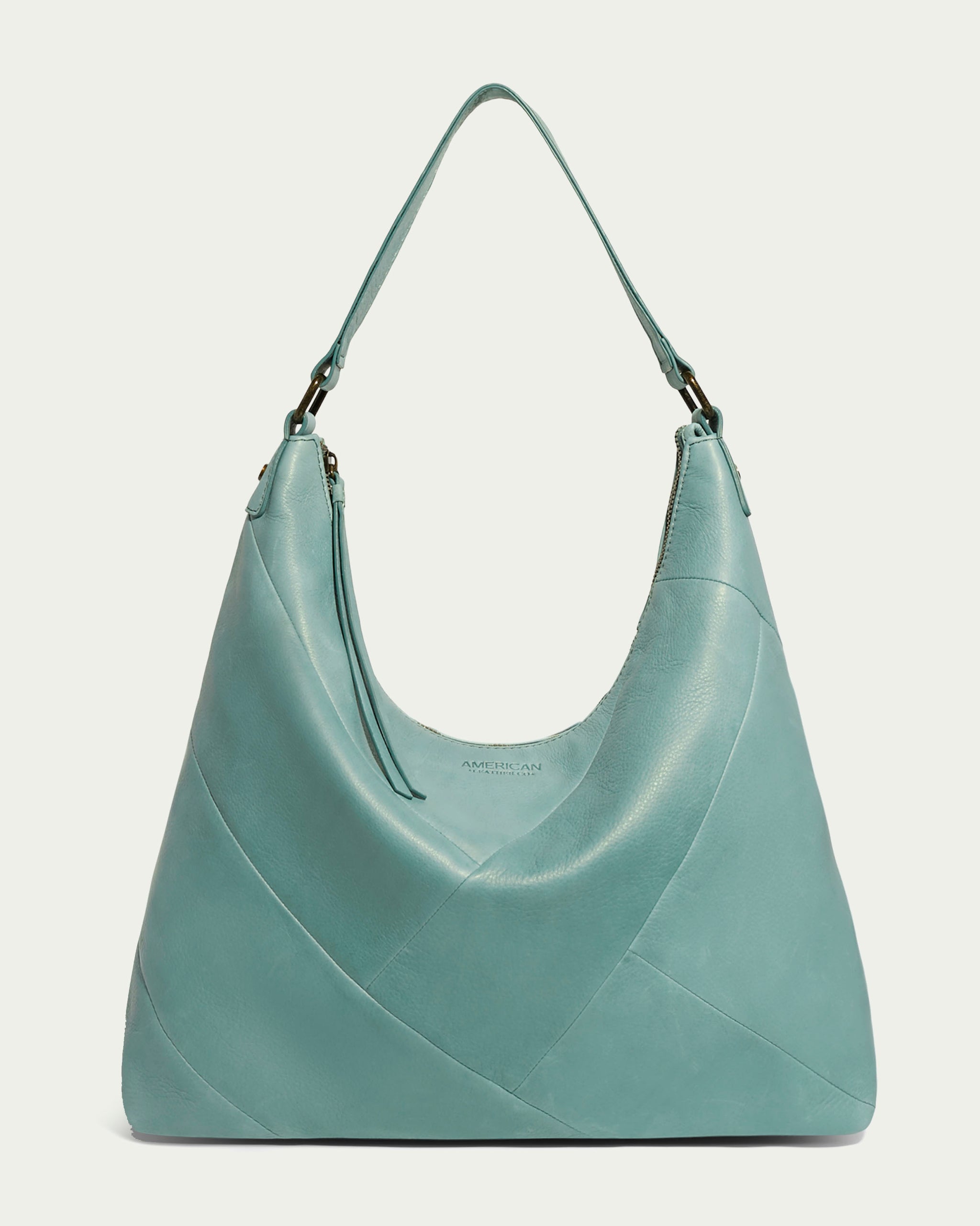 Cole Haan Turquoise buying textured Leather Hobo Bag