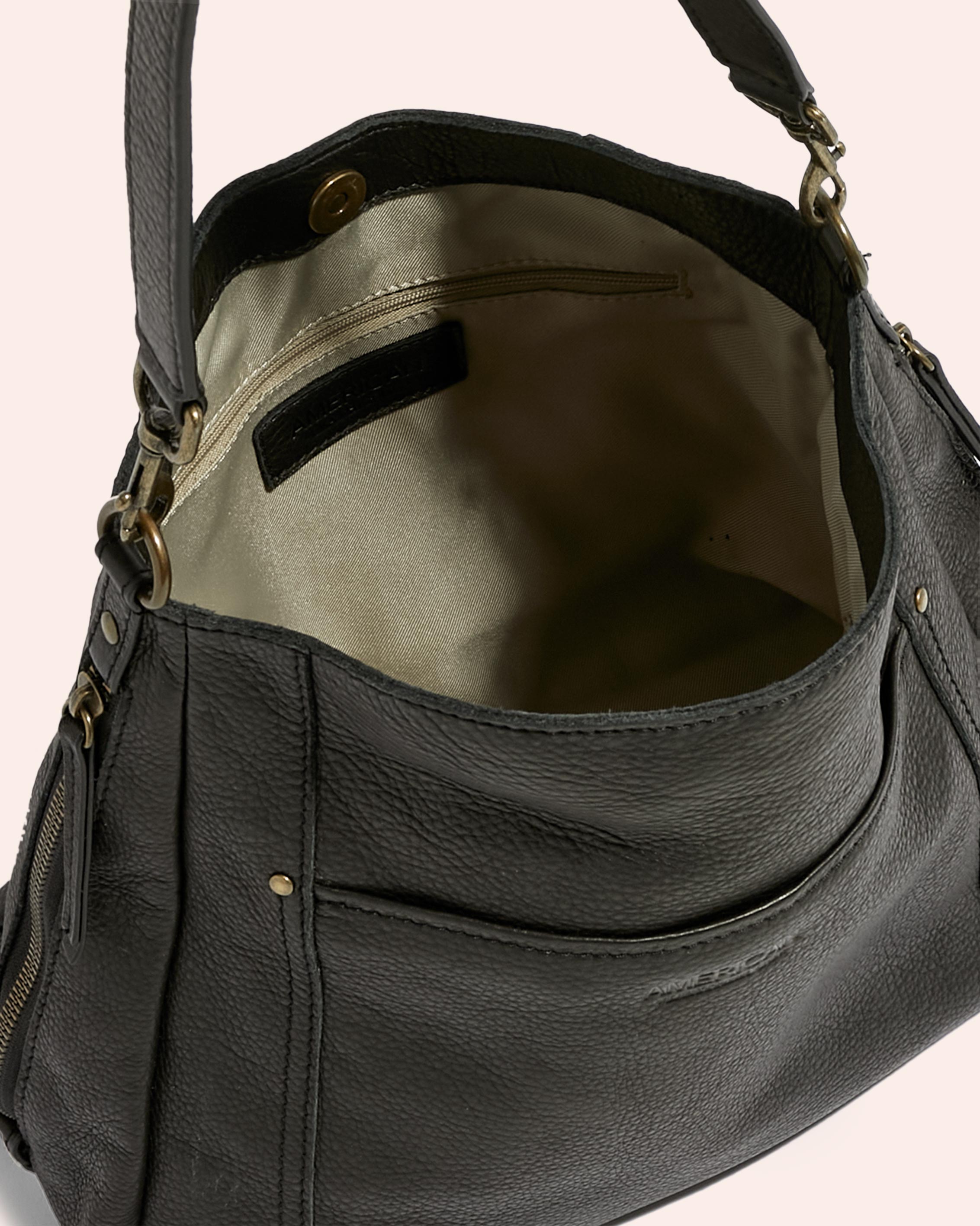 Leather Backpack Black Austin