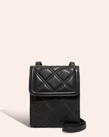 Quilted Crossbody Purse or Shoulder Bag with Flap Handbag with