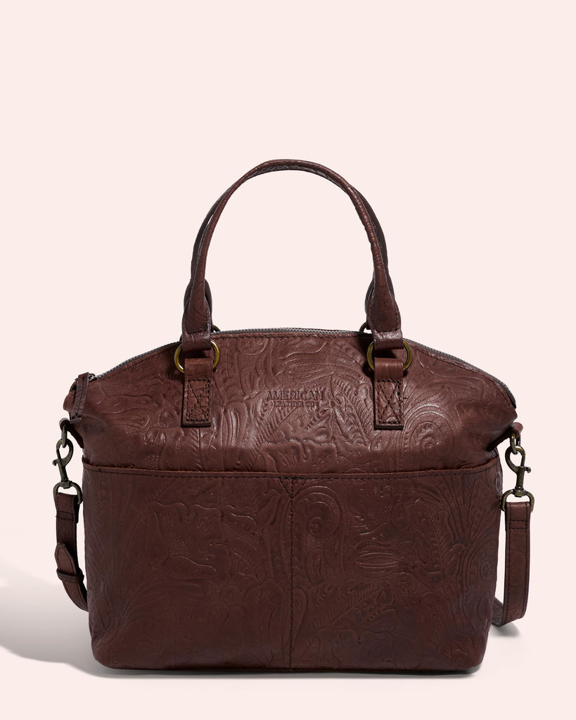 American Leather Co. Hudson Hobo ,Cordovan Tooled