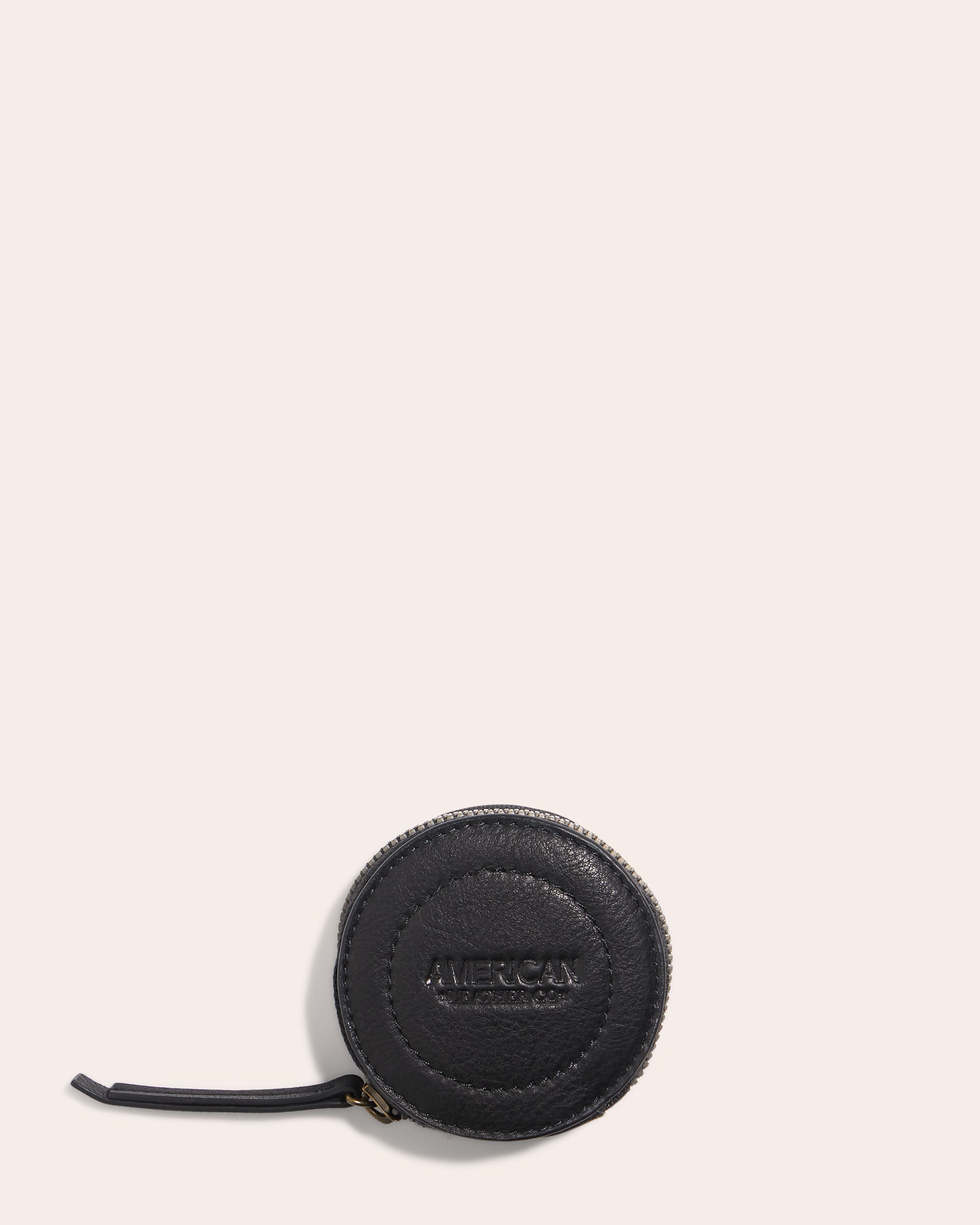 Leather Coin Pouch in Black Color
