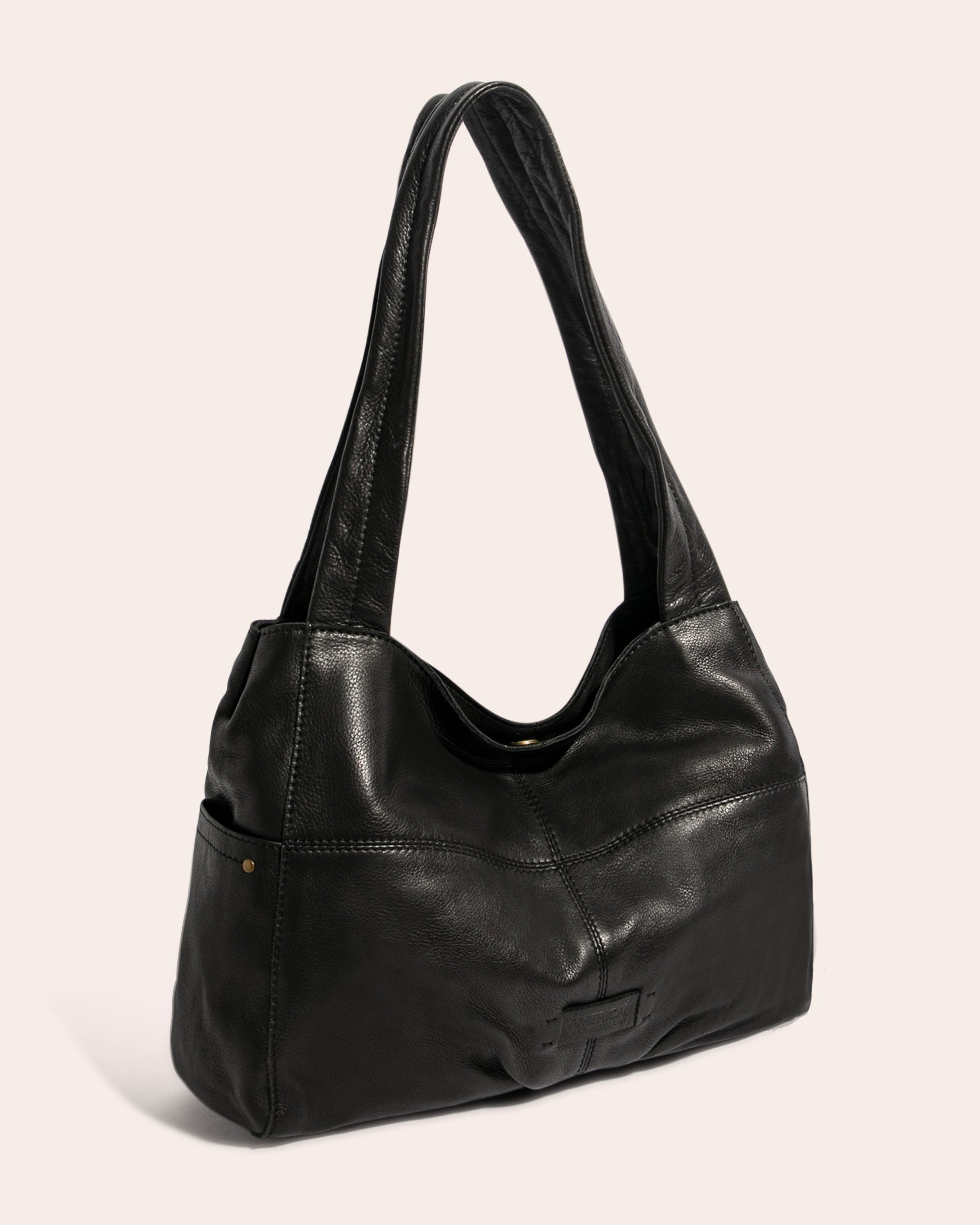 American Leather Co. Virginia Hobo ,Black